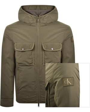 Calvin Klein Jeans Crinkle Puffer Jacket - Green