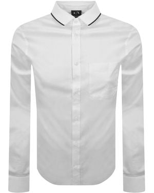ARMANI EXCHANGE Long Sleeve Shirt - White