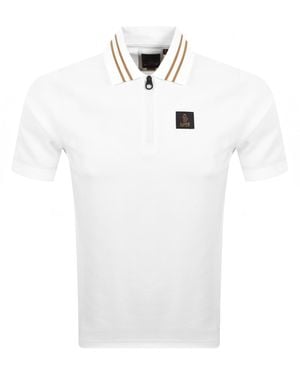 Luke 1977 Throop Zip Polo T Shirt - White
