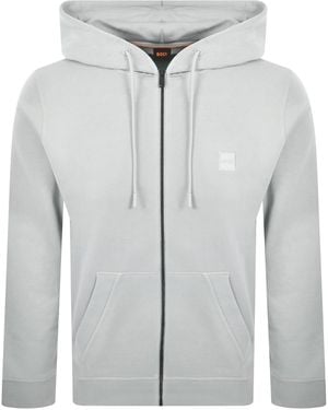 BOSS Boss Zetalky Full Zip Hoodie - Grey