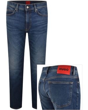 HUGO 708 Slim Jeans Mid Wash - Blue