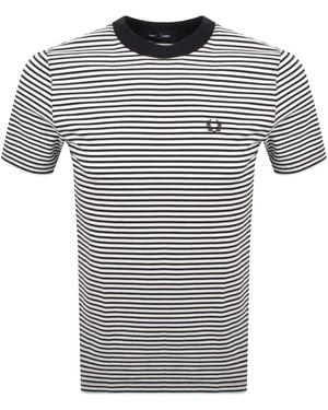 FRED PERRY☆ Fine Stripe T-Shirt HONEYCOMB ストライプ Fine Stripe T-Shirt - Honeycomb | Men's T-Shirts | Designer