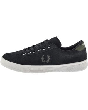 Fred Perry Tennis Suede Trainers - Black