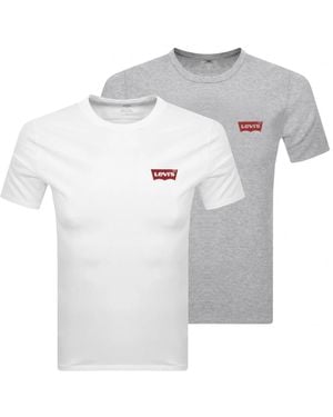 Levi's Original Two Pack Crew Neck T Shirt - White