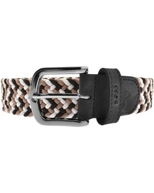 BOSS BUSINESS Boss Sash Woven Belt - Black