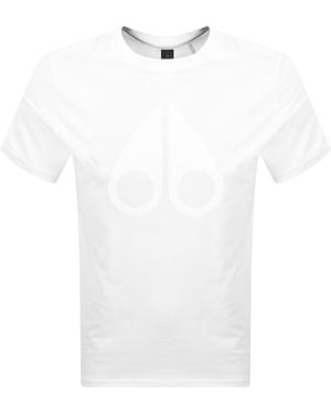 Moose Knuckles Chamblee Leaf T Shirt - White
