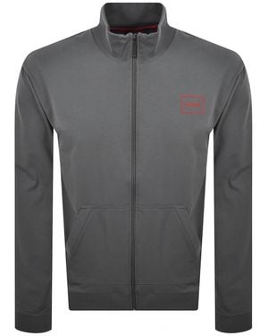 HUGO Full Zip Laze Sweatshirt - Gray