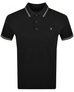 Farah Farah Elton Polo T Shirt - Black