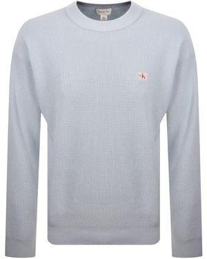 Calvin Klein Jeans Waffle Jumper - Grey