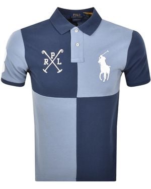 Ralph Lauren Custom Slim Polo T Shirt - Blue
