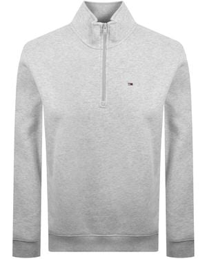 Tommy Hilfiger Quarter Zip Sweatshirt - Gray
