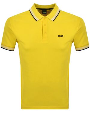 BOSS Boss Paddy Polo T Shirt Bright - Yellow