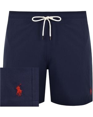 Ralph Lauren Slim Traveller Swim Shorts - Blue
