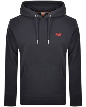 Superdry Essential Logo Hoodie - Blue