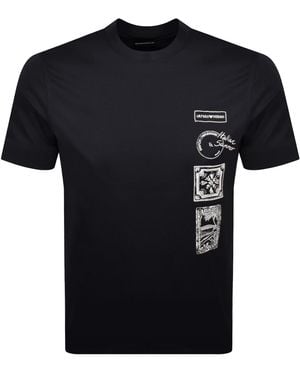 Armani Emporio Logo T Shirt - Black