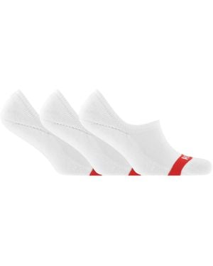 HUGO 3 Pack Low Cut Socks - White