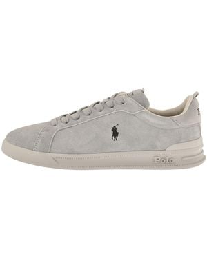 Ralph Lauren Heritage Court Trainers - Grey