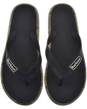Barbour Oakdale Flip Flops - Black