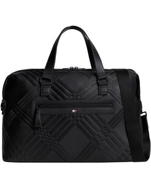 Tommy Hilfiger Textured Duffle Bag - Black