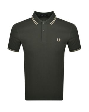 Fred Perry Twin Tipped Polo T Shirt - Green