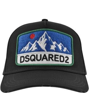 DSquared² Badge Baseball Cap - Black
