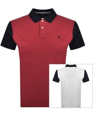 Hackett Heritage Multi Polo T Shirt - Red