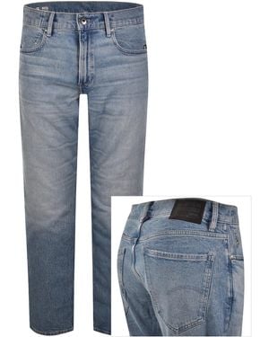 G-Star G-Star Mosa Straight Fit Light Wash Jeans - Blue