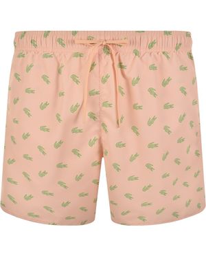 Lacoste Swim Shorts Pastel - Natural