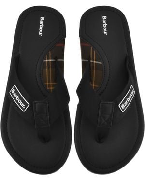 Barbour Harker Flip Flops - Black