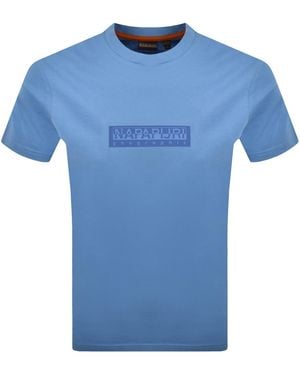 Napapijri S-Box Logo T Shirt - Blue