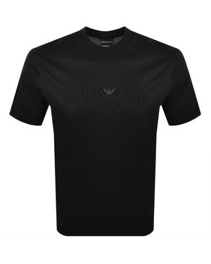 Armani Emporio Logo T Shirt Beauty - Black