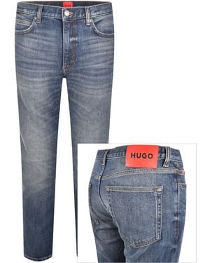 HUGO 734 Extra Slim Jeans Mid Wash - Blue