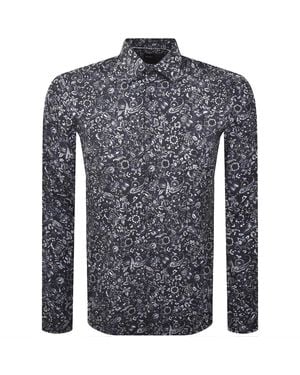 BOSS BUSINESS Boss H Joe Kent Shirt - Blue