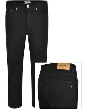 Farah Farah Norwood Regular Fit Jeans - Black