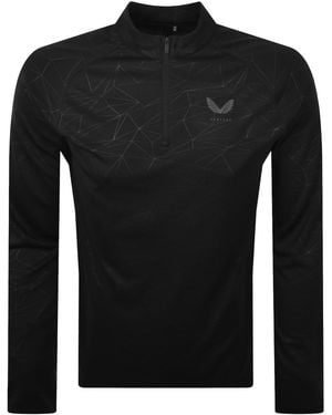 Castore Lightweight Quarter Zip T Shirt - Black