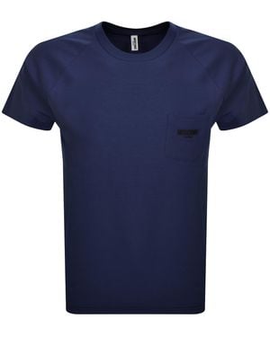 Moschino Swim Logo T Shirt - Blue