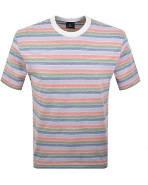 Paul Smith Striped T Shirt - Grey