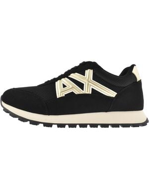 ARMANI EXCHANGE Logo Sneakers - Black
