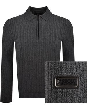 Barbour Oxham Zip Jumper - Black