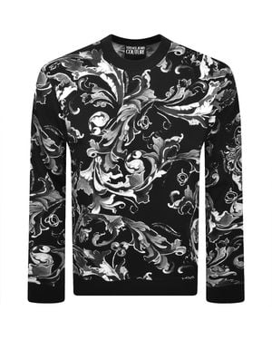 Versace Jeans Couture Couture Baroque Polo T Shirt - Black