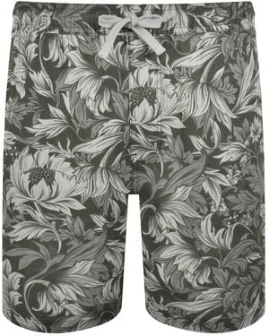 Pretty Green Bostall Printed Shorts - Grey