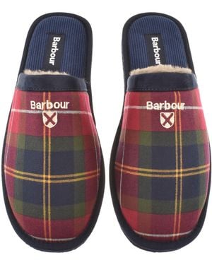 Barbour Everitt Mule Slippers Winterberry - Blue