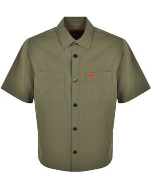 HUGO Short Sleeved Eratino Shirt - Green