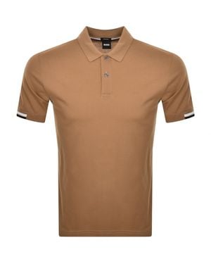 BOSS BUSINESS Boss Parlay 147 Polo T Shirt - Brown