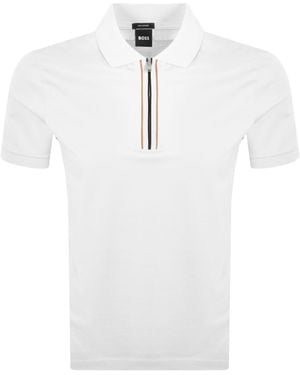 BOSS BUSINESS Boss H Paras 65 Polo T Shirt - White