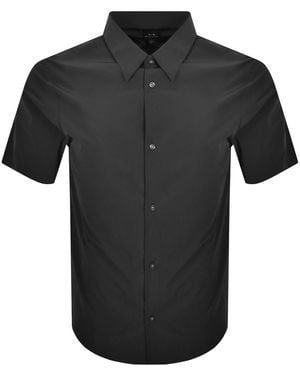 ARMANI EXCHANGE Short Sleeve Shirt - Black