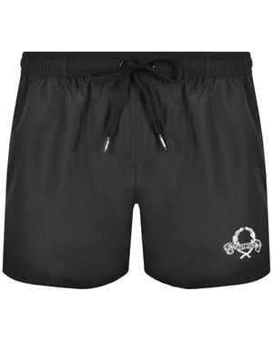 Moschino Logo Swim Shorts - Black