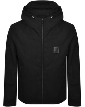 Armani Emporio Nylon Hooded Jacket - Black