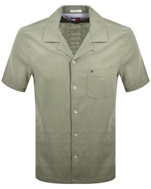 Tommy Hilfiger Linen Blend Shirt - Green