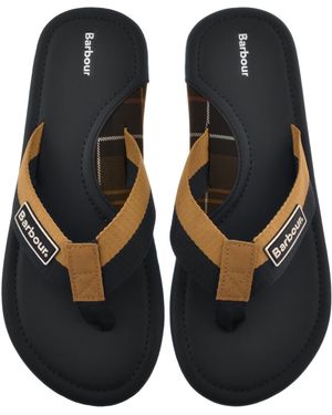 Barbour Harker Flip Flops - Black